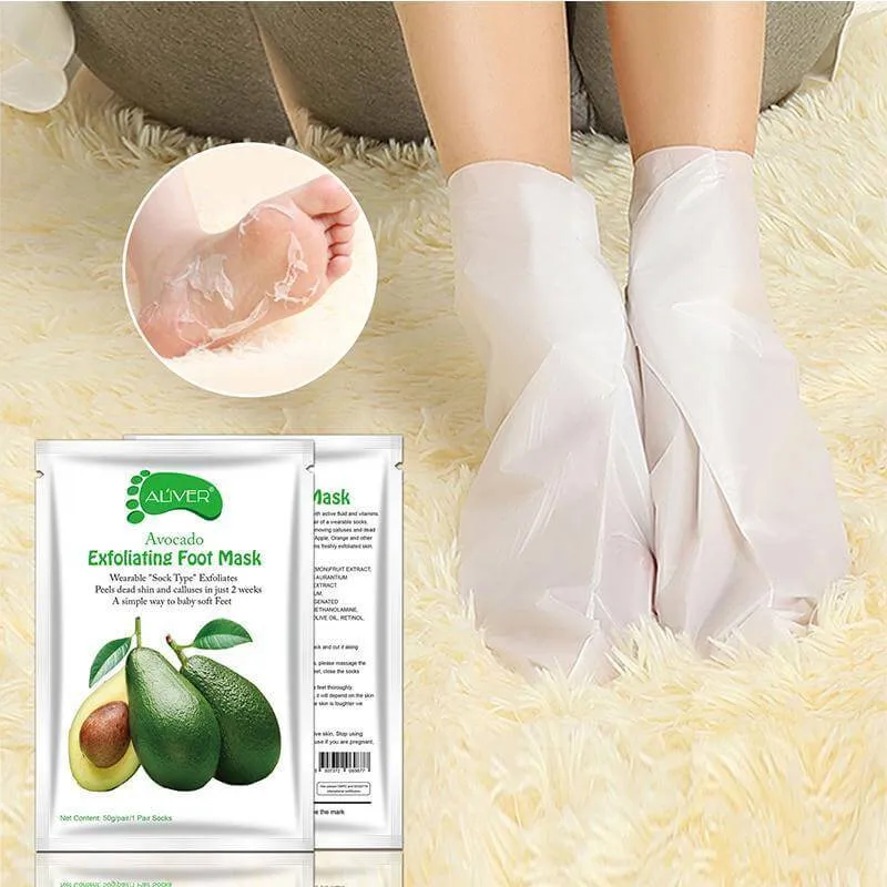 Aliver Avocado Exfoliating Foot Peel Mask 1/3/5 Packs