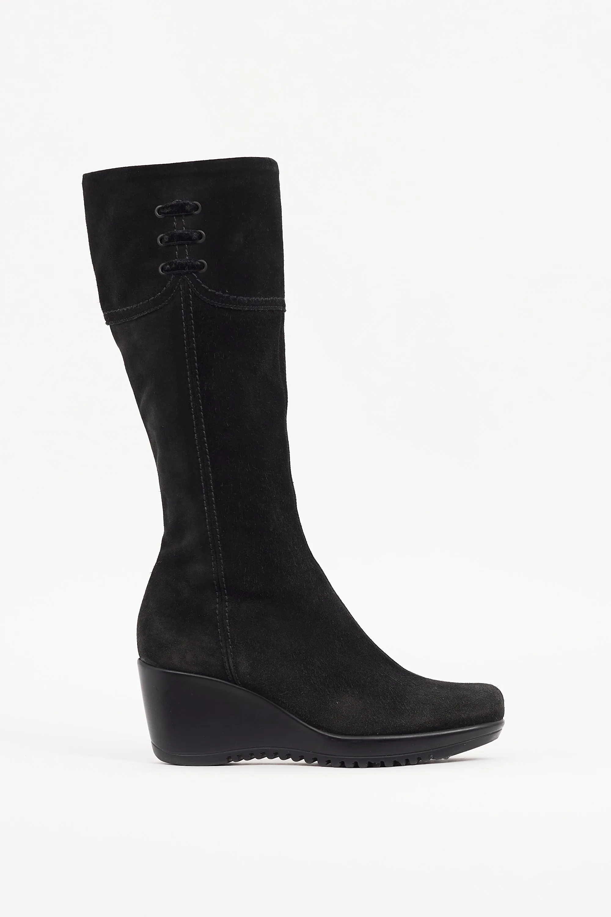 Black Suede Galaxy Boot