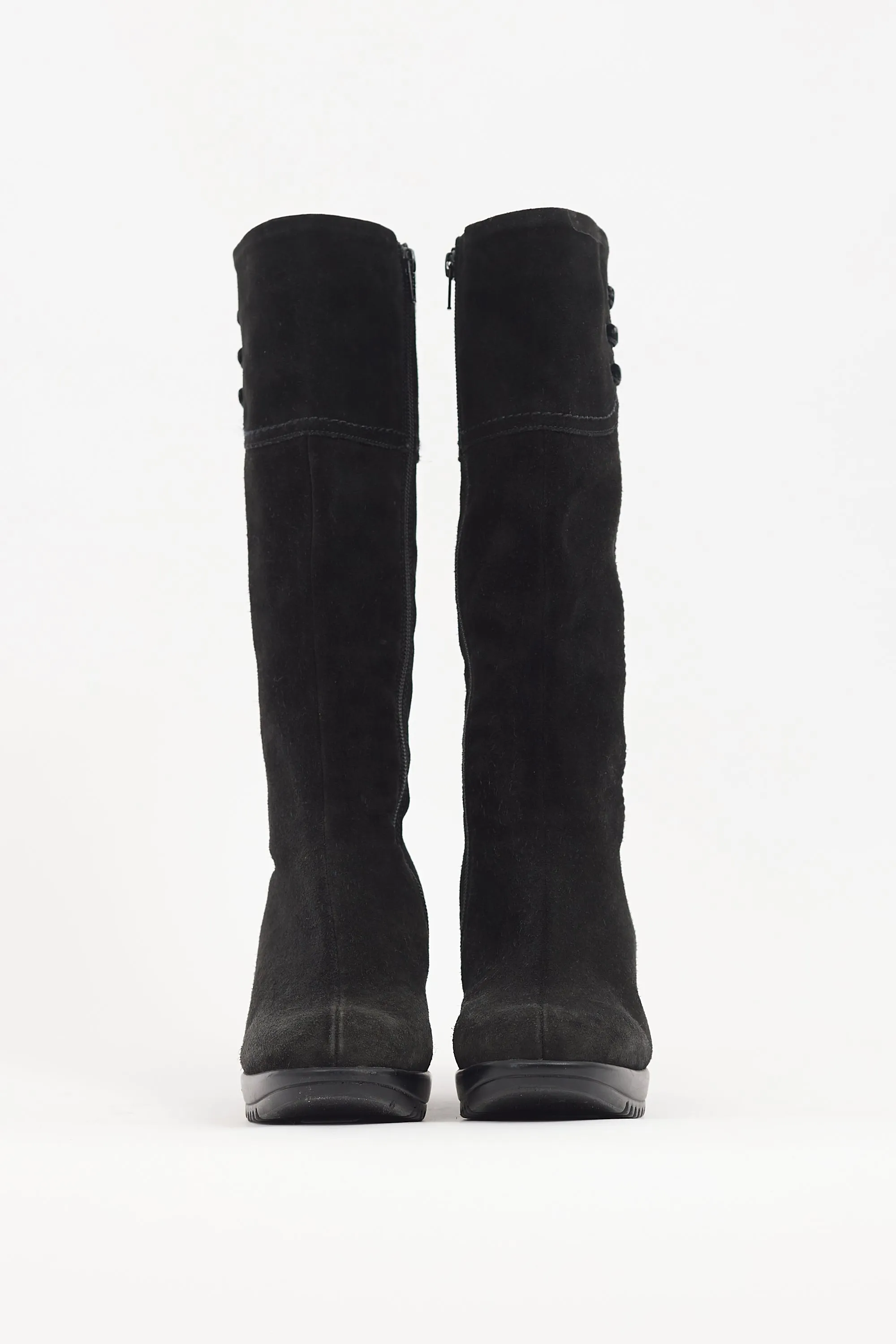Black Suede Galaxy Boot
