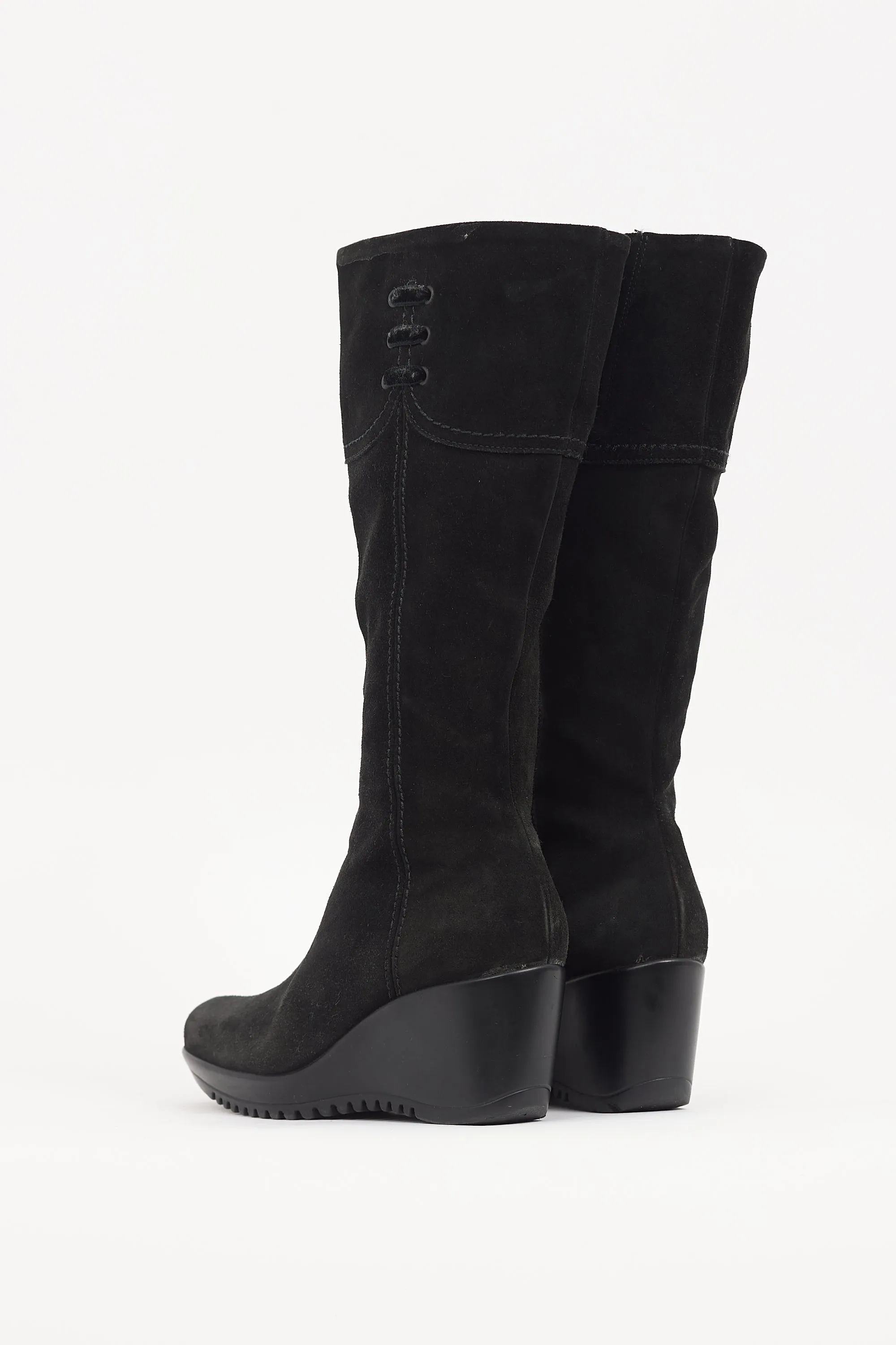 Black Suede Galaxy Boot