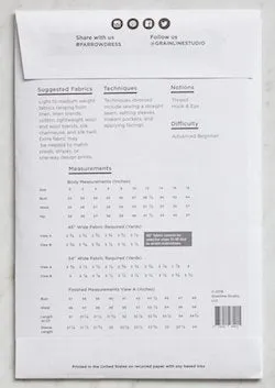 Grainline Studios - Farrow Dress