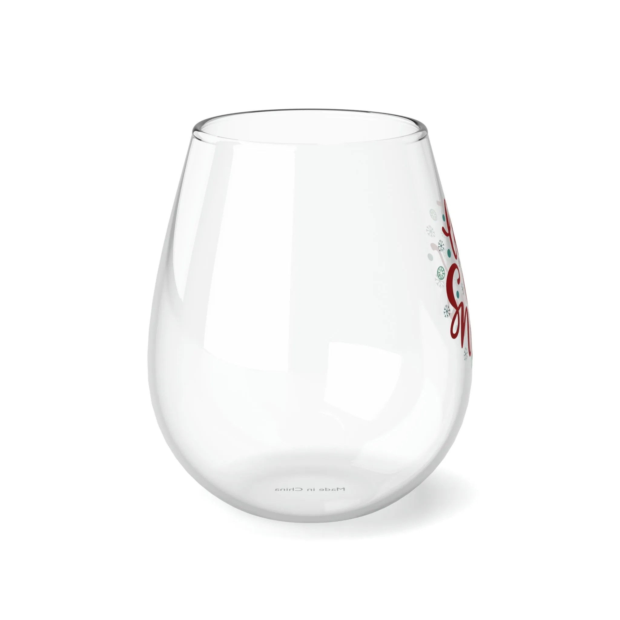 Let it Snow Glass