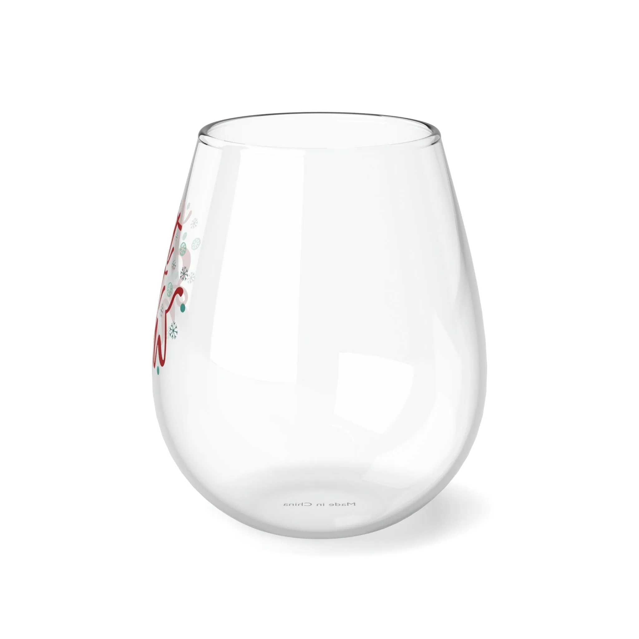 Let it Snow Glass
