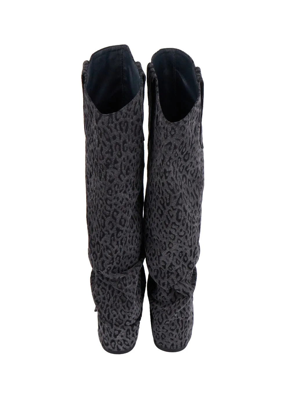 Long Leopard Print Boots CN422