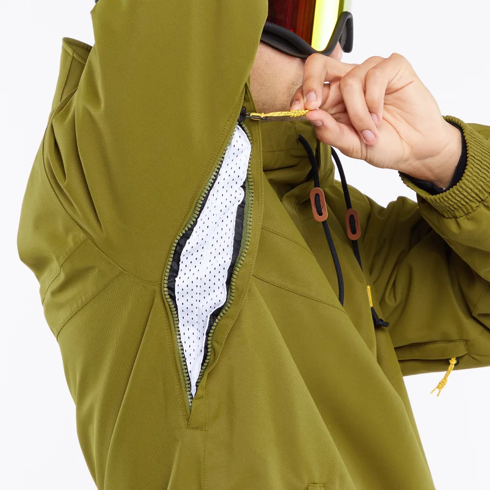 Longo Pullover Snowboard Jacket Moss