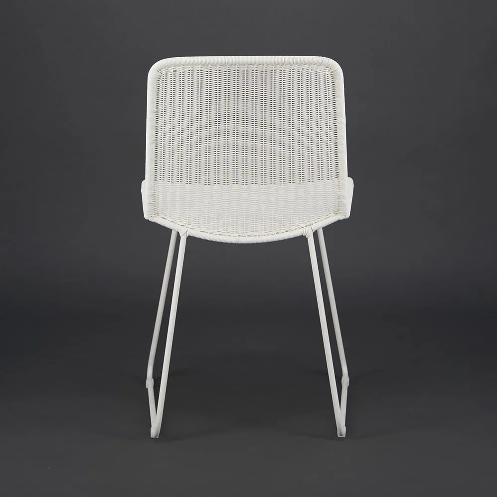 Olive Wicker Dining Side Chair