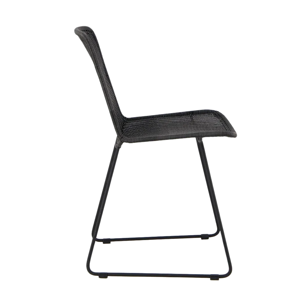 Olive Wicker Dining Side Chair