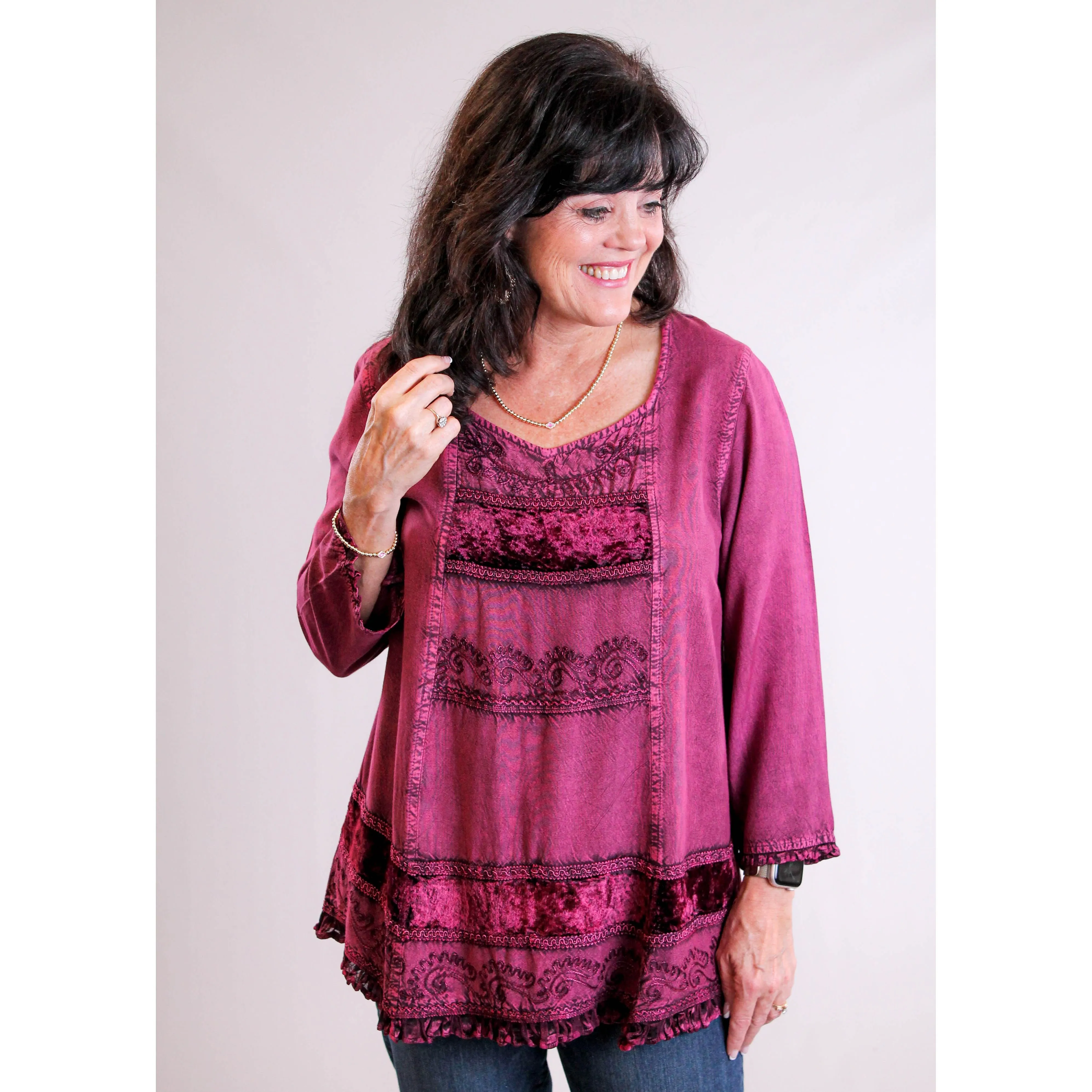 Parsley & Sage Long Sleeve Venus Top