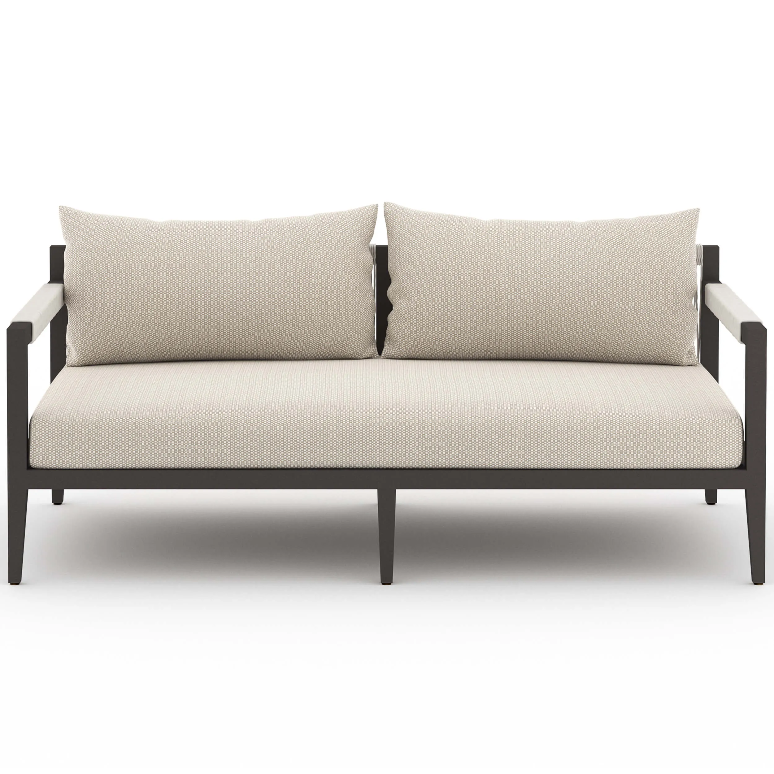 Sherwood 63" Outdoor Sofa, Faye Sand/Bronze