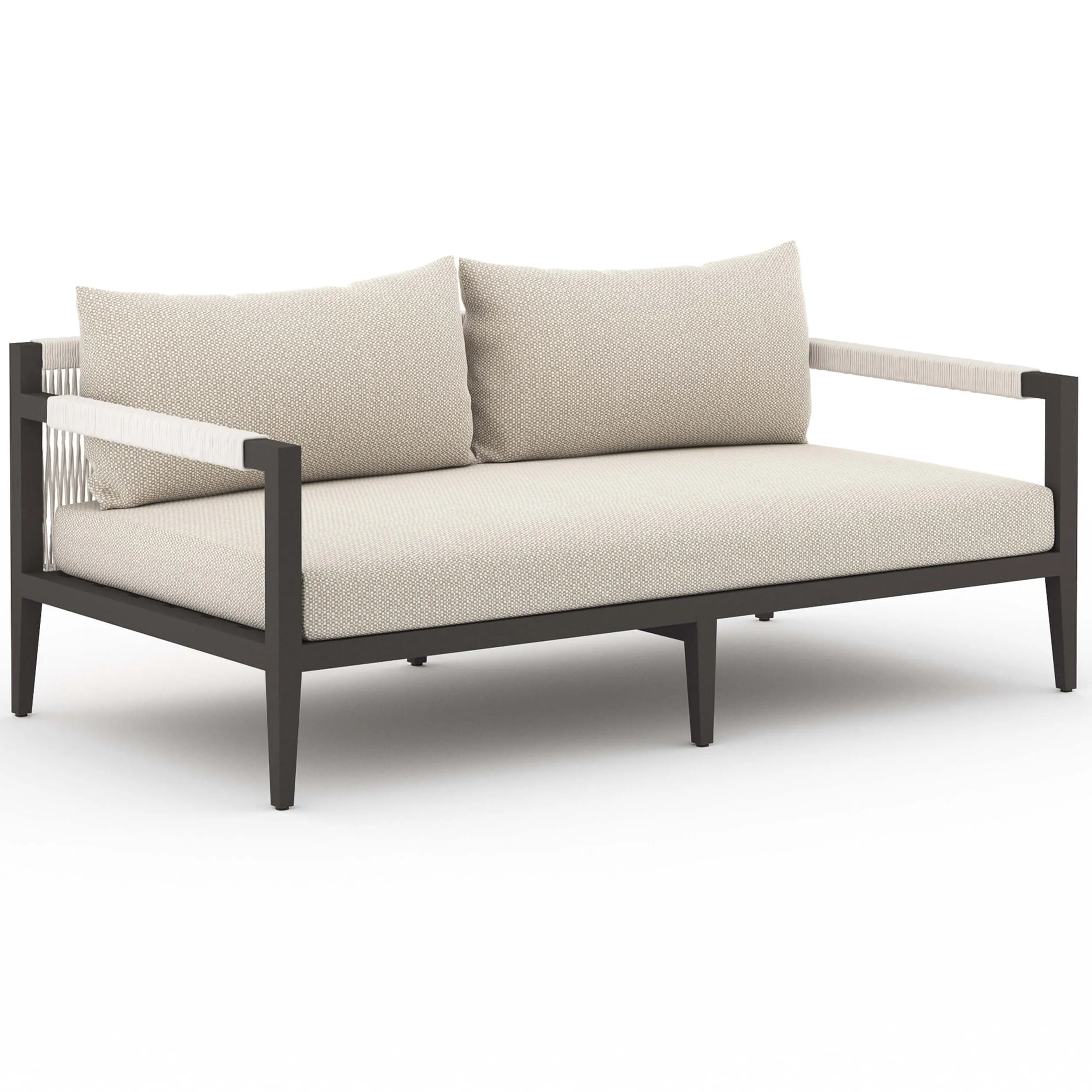 Sherwood 63" Outdoor Sofa, Faye Sand/Bronze