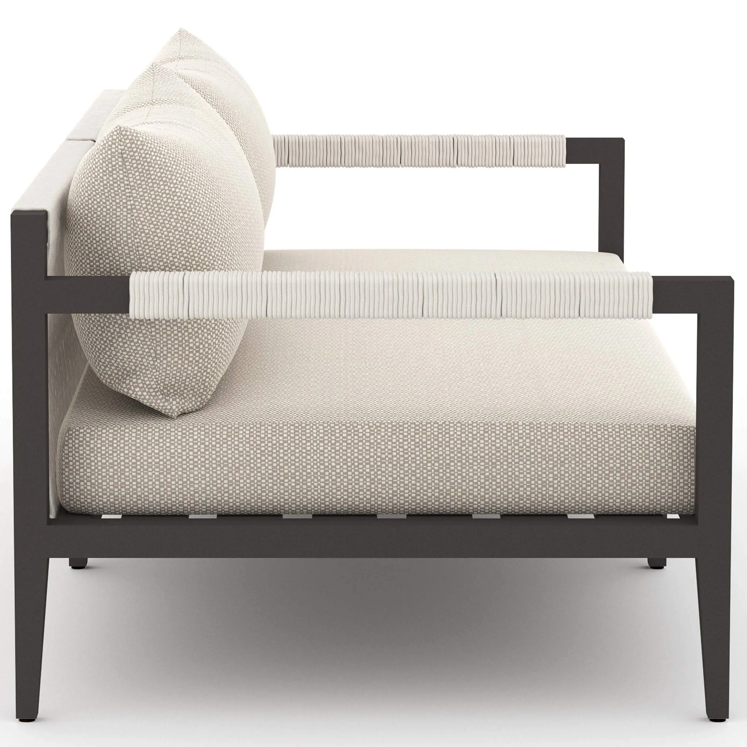 Sherwood 63" Outdoor Sofa, Faye Sand/Bronze