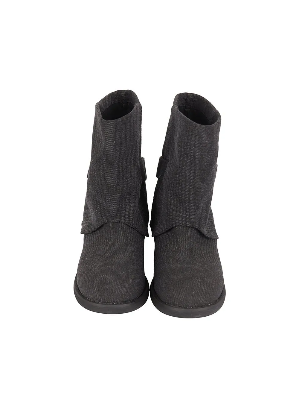 Suede Buckle Faux-Leather Midi Boots IM528