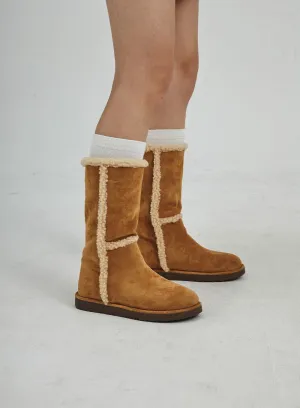 Suede Shearing Boots CN25